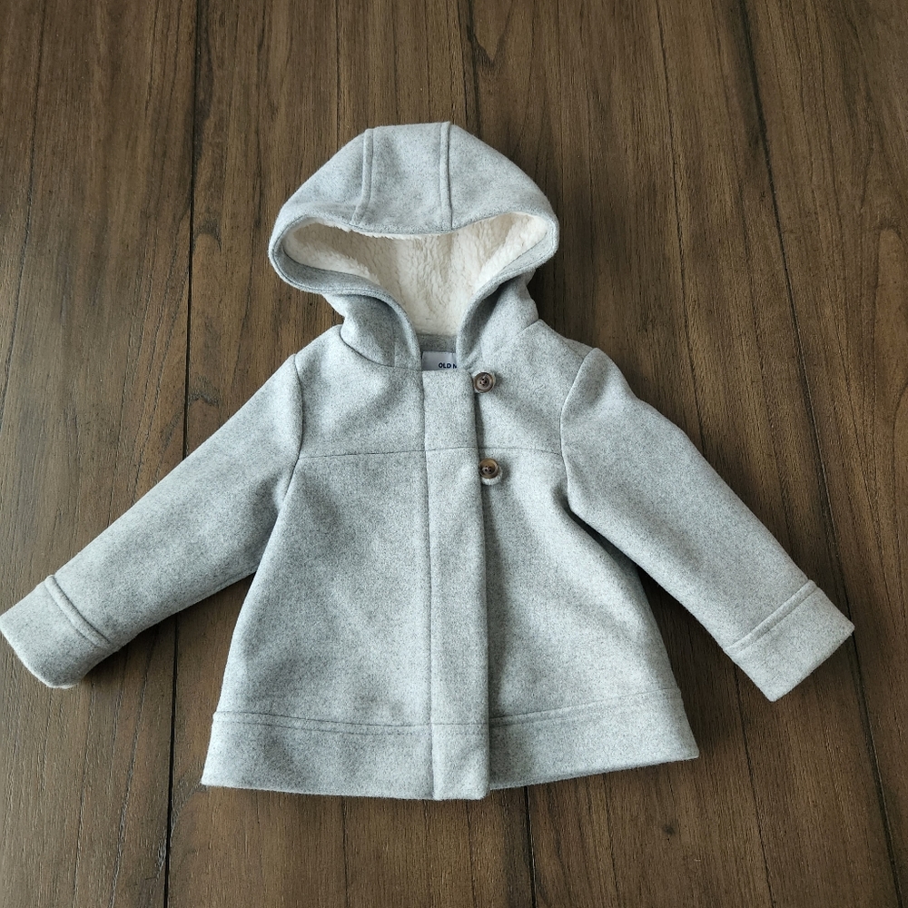 Girls Old Navy Gray Coat